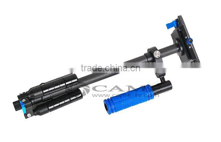 S63C 63CM Foldable Mini Handheld Carbon Fiber Steadycam Camera Stabilizer