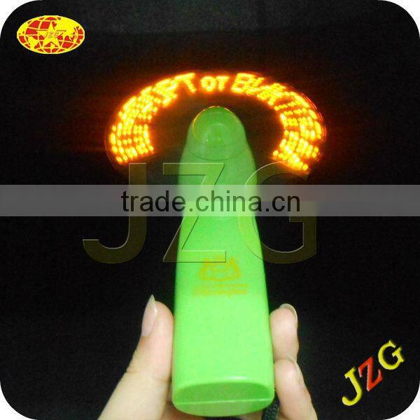 Battery-Operated Message Flashing Led Mini Fan Led Fan