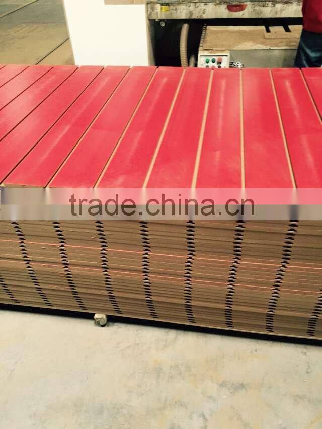 New design melamine slotted MDF board /slotwall MDF