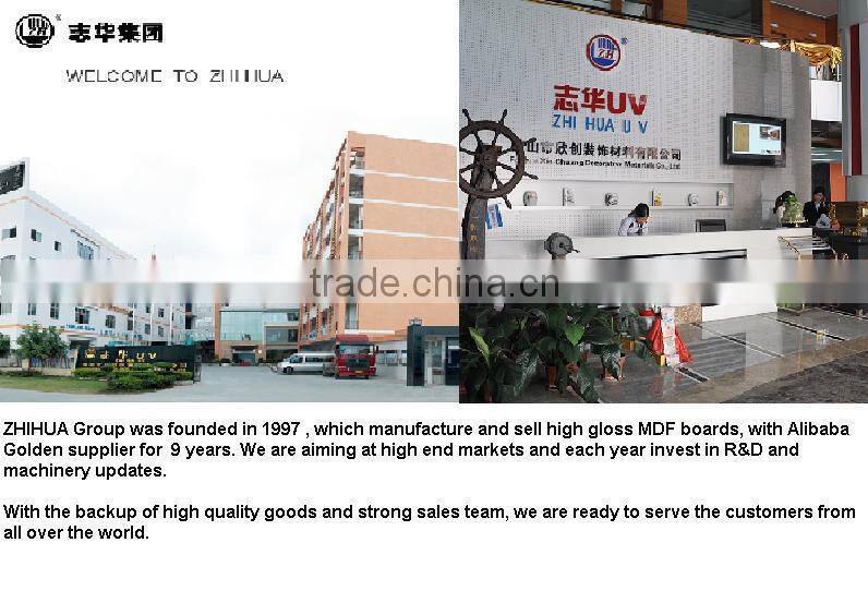 plywood glossy board with acrylic laminated