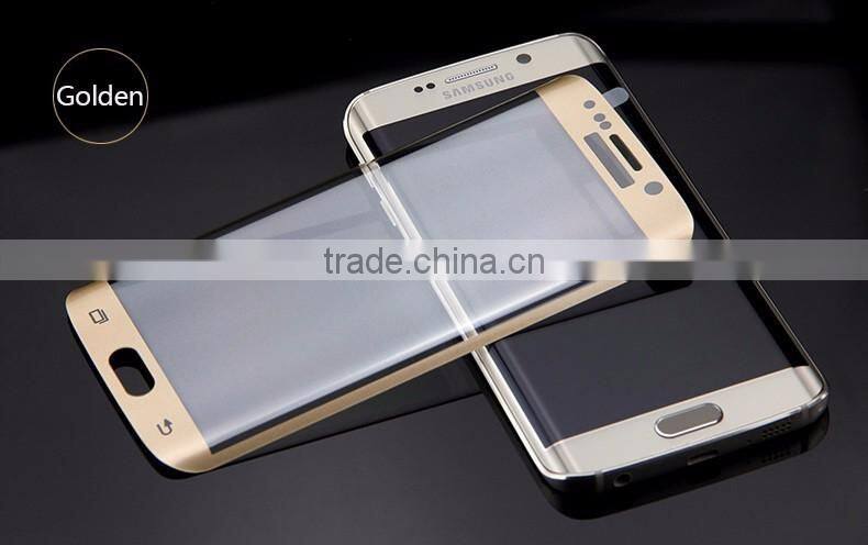 3D Curved Full screen covered 0.3 mm 9H Hardness 2.5D Premium Tempered Glass Screen Protector for S6 edge plus