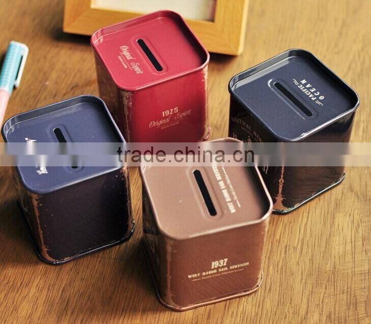 Factory/Classic style material tinplate Piggy bank