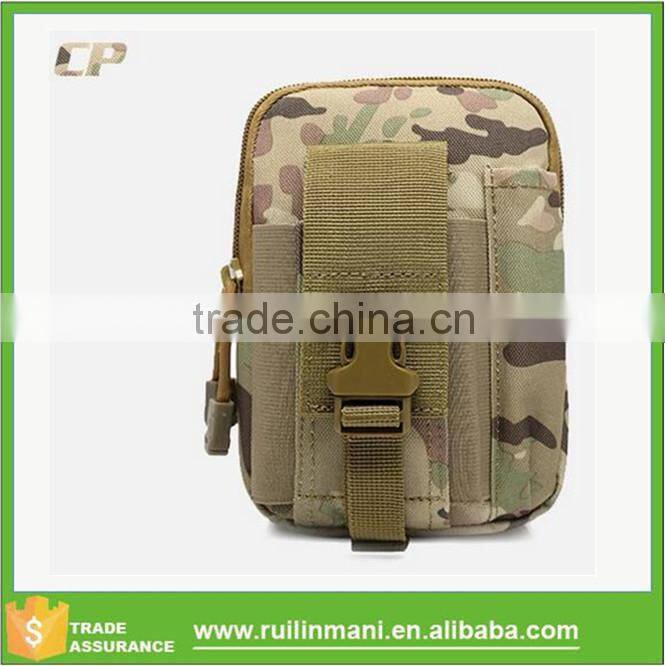 Removable camping 600D Oxford waist bag for men with coin pocket