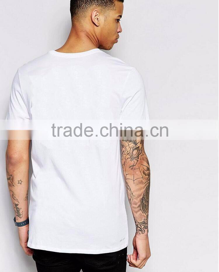 Daijun high quality 200g men white 100% short sleeve cotton crew neck custom t shirt printing