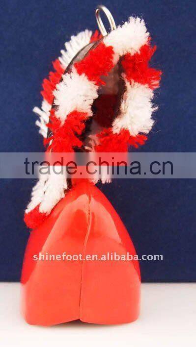 2inch metal cowbell A9-C01 in many colors with logo printed and leather strap for promotion(E124)