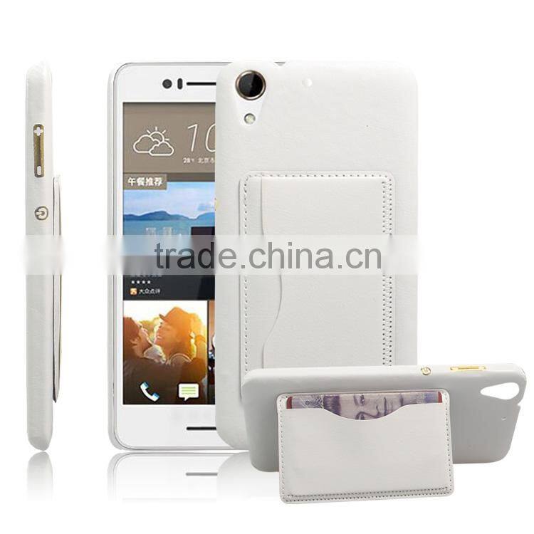 2015 New design Card holder pu leather Cover Case phone case for htc desire 728 china wholesale