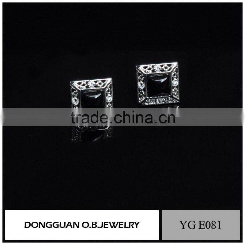 Fashion seed bead earrings for lady 925 silver earrings