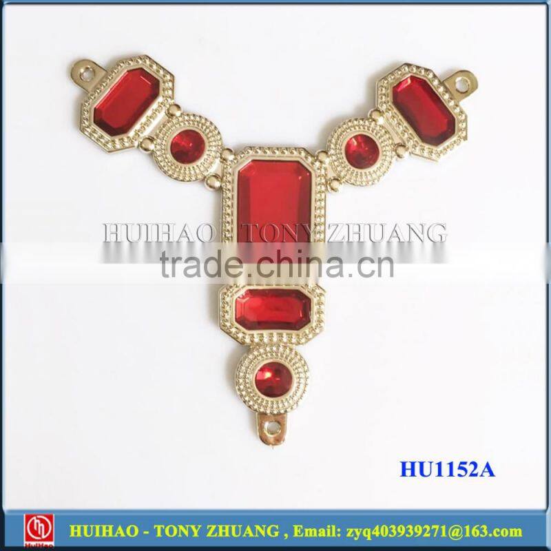 Pink color plastic flip flops buckle chain HU1158C