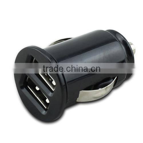 High Performance Emergency 12v dual usb car charger for mobile phones or ipad