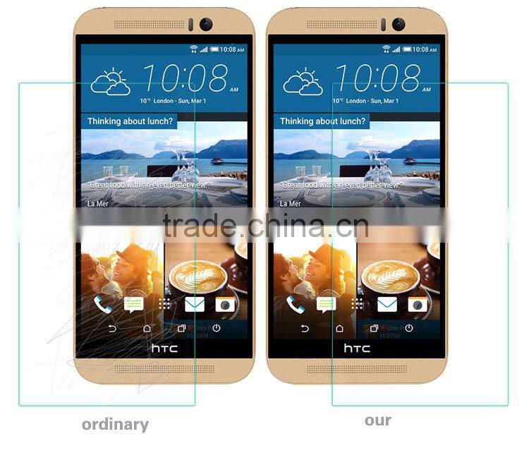 New 0.3mm Super Clear Tempered Glass Screen Protector 2.5D Protective Film for HTC One M9