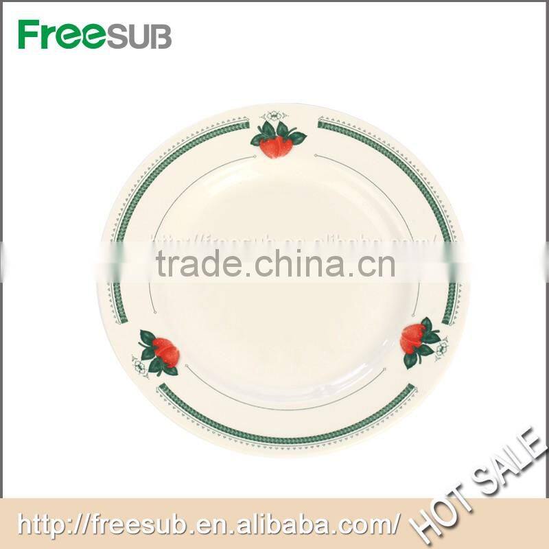Custom Ceramic Sublimation Plate With Flower Rim Made In China