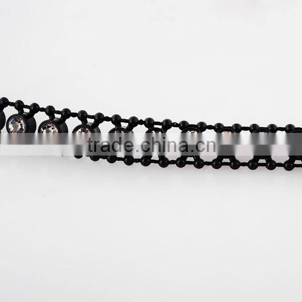 factory sale flower shape ss10 rhinestone palstic trimming