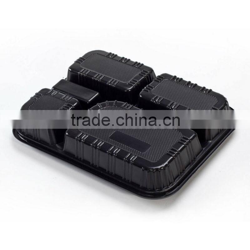 Disposable Divided Dinner Plates with Lid