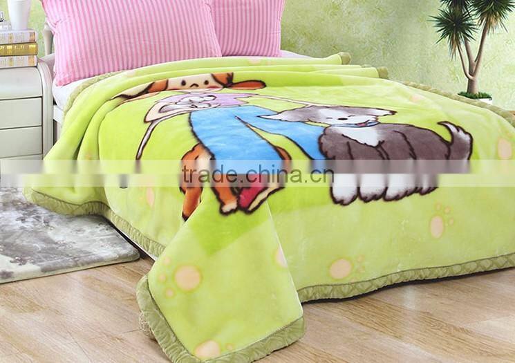 China Suppliers quilt blankets rebel wholesale plush blankets 100 polyester fleece organic bear blanket