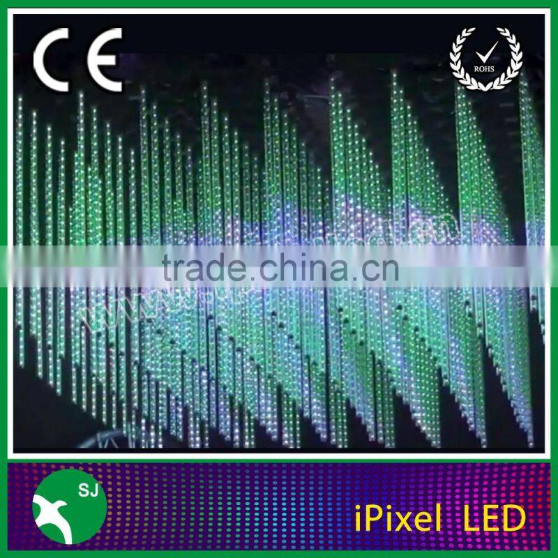 360 degree LED RGB meteor shower light DMX control madrix software