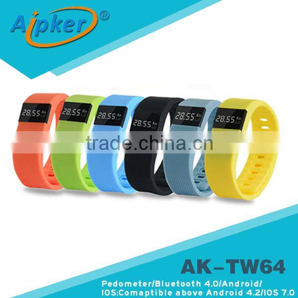 Aipker TW64 bluetooth band watch sport with Sports management pedometer, distance , calorie