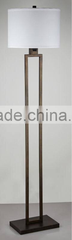2015 hot High qulity and best selling hotel floor lamp with brown finish USA