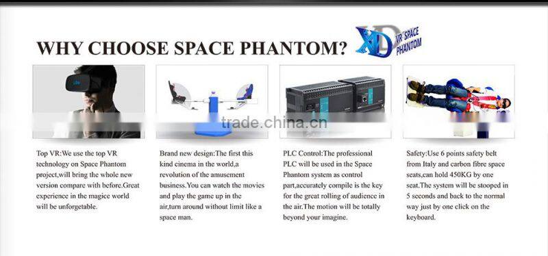 Excited! VR Cinema Space Phantom experience 9D vr Cinema Simulator with 3D Glasses and 2 seats