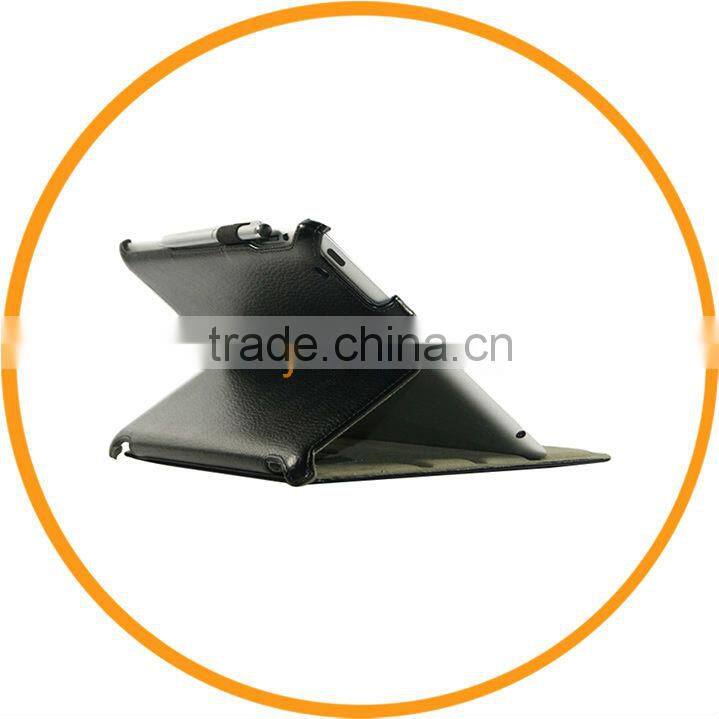 Leather Smart Cover Case for iPad Mini Carrying Case with Shoulder Strap Black from Dailyetech