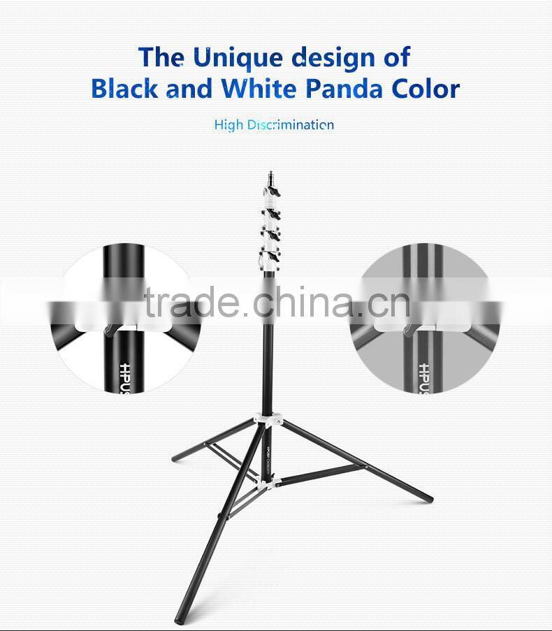HPUSN four-section heavy duty flash photo stand aluminum studio light stand 3m