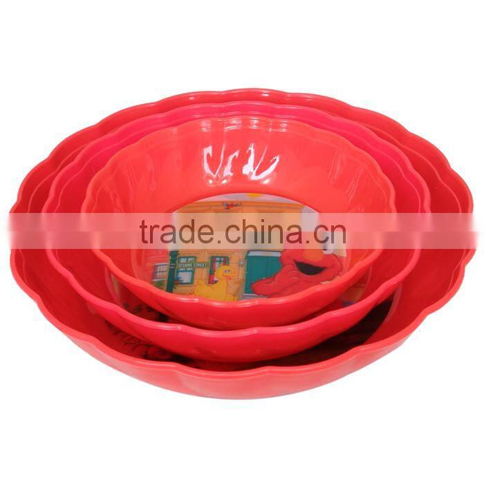 2015 Cheap Cartoon Animation hard plastic bowl