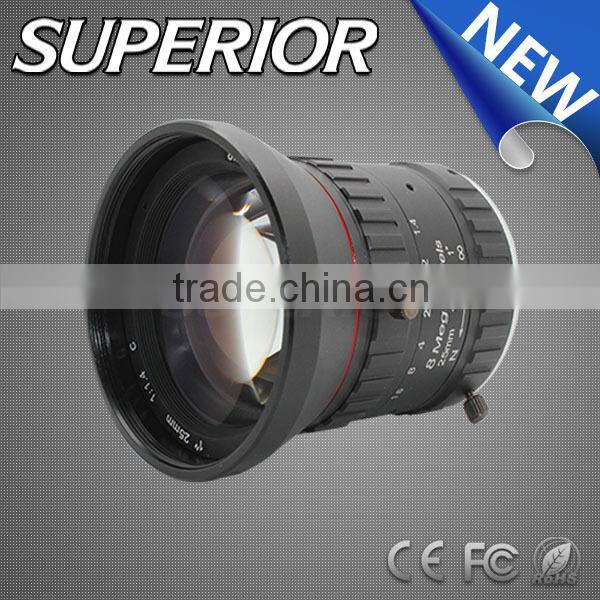 IR Multi-Coating special systems and technologies HD8MP 25mm F1.4 Machine Vision CCTV Lens Manual Iris C mount megapixel Lens