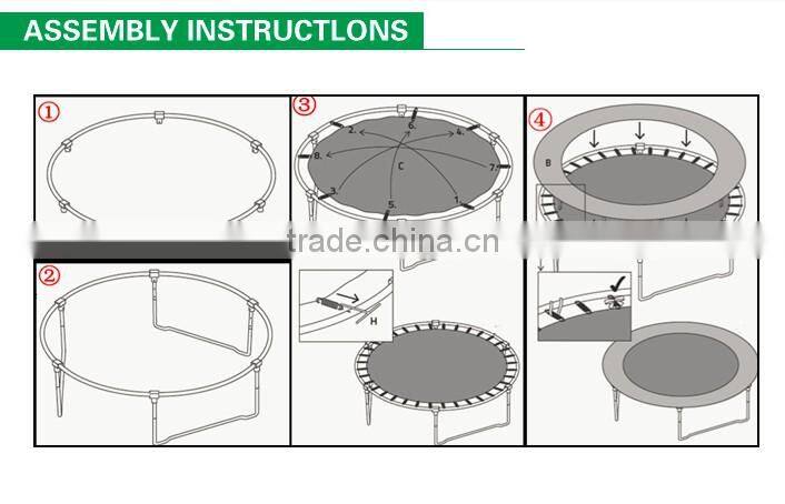 FUNJUMP 10FT high quality trampoline with enclosure and ladder