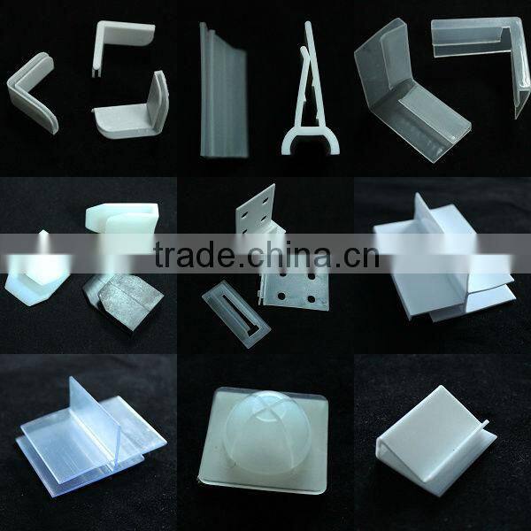 plastic flexible display foot for cardboard