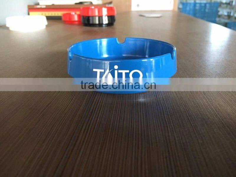 2015 hot selling manufacter wholeasle OEM colorful china Melamine ashtray with printing logo