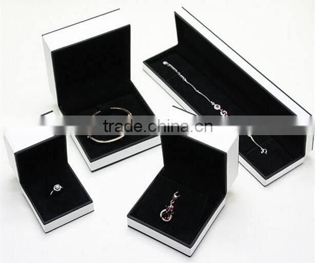 Europe and America Hot Selling custom made leatherette paper Jewelry boxes