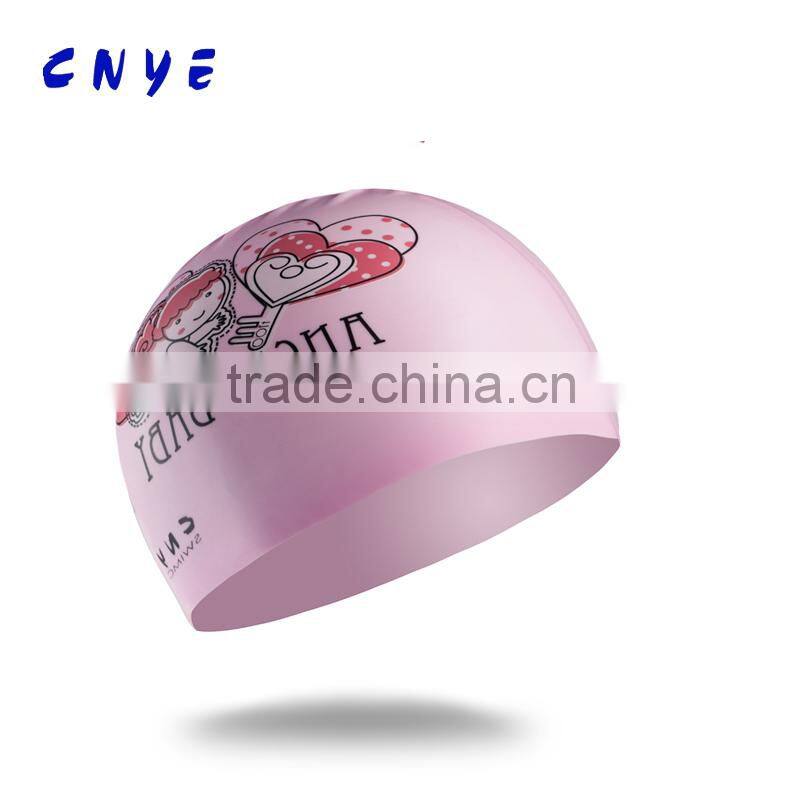 CNYE Silica Gel Cool Swim Caps Knit Swim Cap Waterproof Swim Cap 100% for children.Hot-sale!!