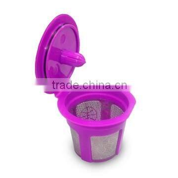 Etching mesh coffee k cup filter golden reusable k cup