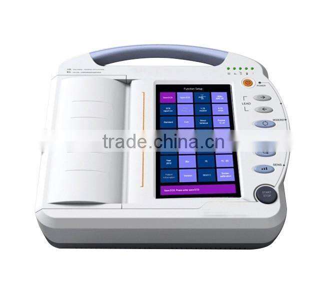 CE&ISO Handheld Price of Digital 12-channel Electrocardiograph ECG Machine EKG Machine EKG-1212A-Shelly