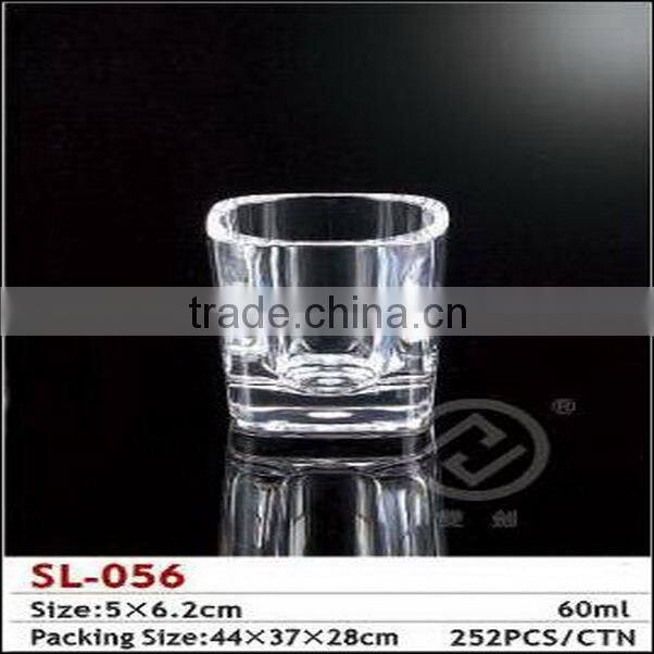 Plastic red wine glass