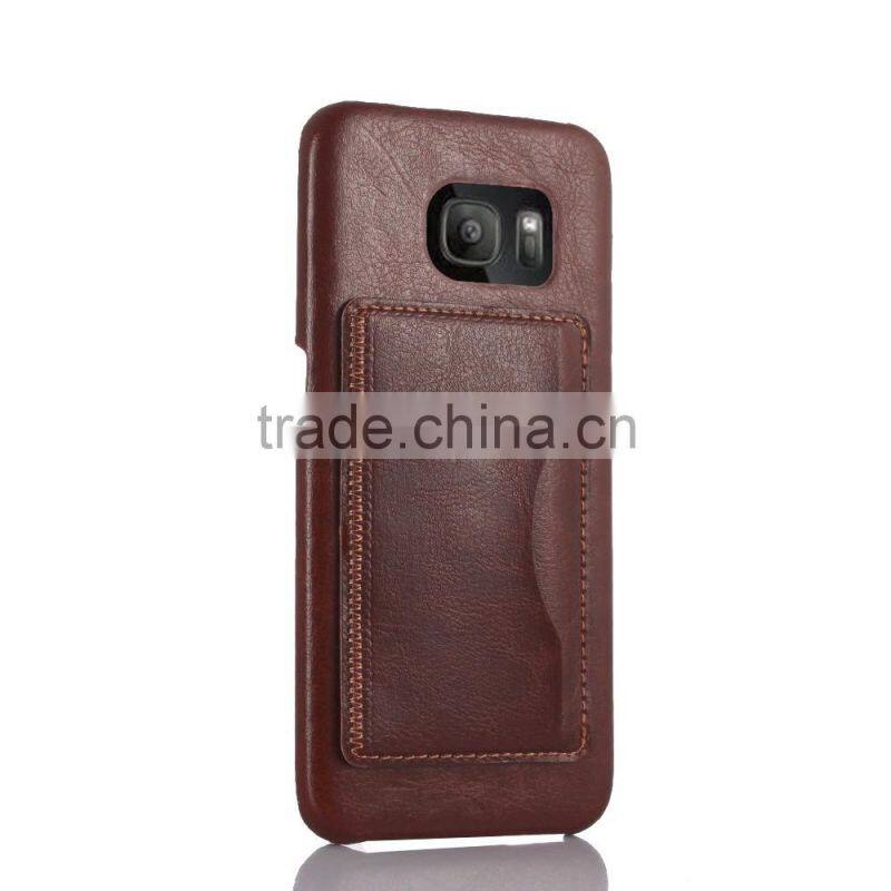 KICKSTND Wallet Case Stand PU Leather Case For GALAXY S7 EDGE G9350 LEATHER CREDIT CARD CASE