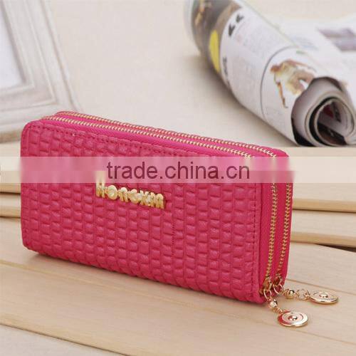 Vintage Embossed Stone Pattern Double Layer Women Lady Wallet Purse (BBYT005)
