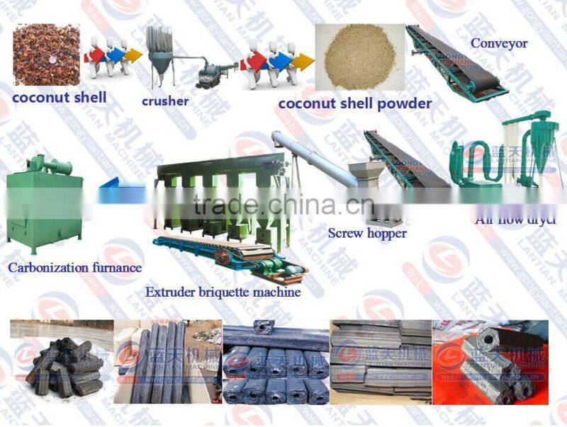 Suprerior quality with different shapes agriculture wastes charcoal briquette machine