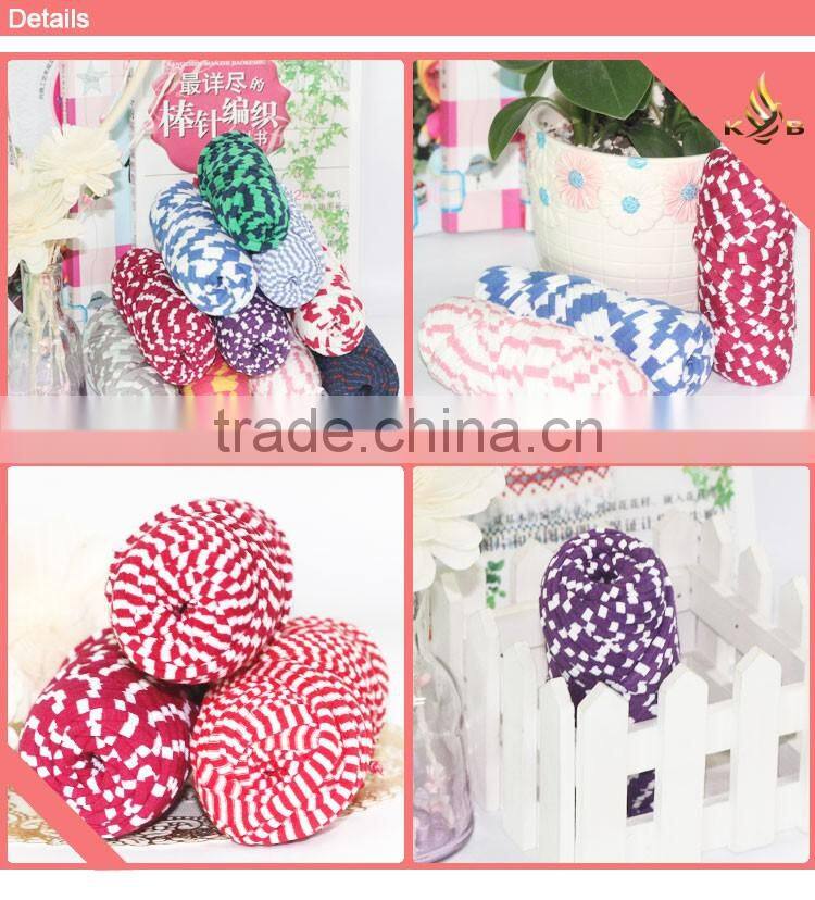 T shirt yarn space dyed zpaghetti yarn striped t shirt yarn for knitting