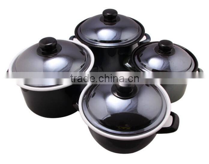 cast iron porcelain pot sets