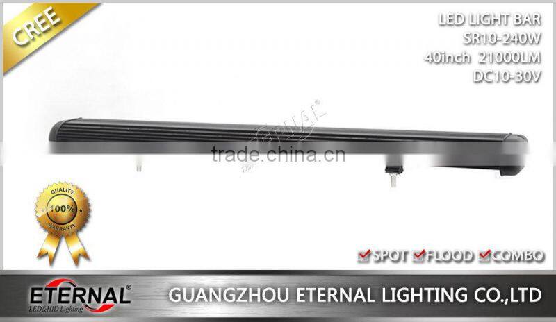 240W 40" 4WD wrangler rubicon offroad equipments 4x4 ATV buggy vehicles boat high power waterproof led work light bar