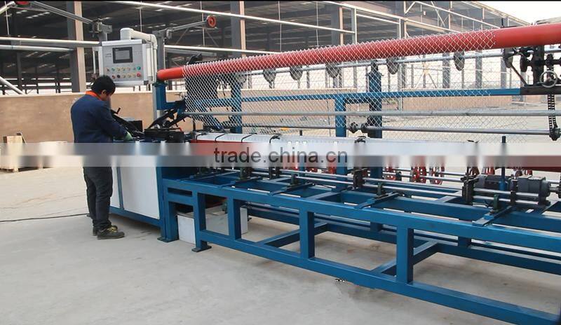 Galvanized and PVC Coated Fully-automatic Chain Link fence machine