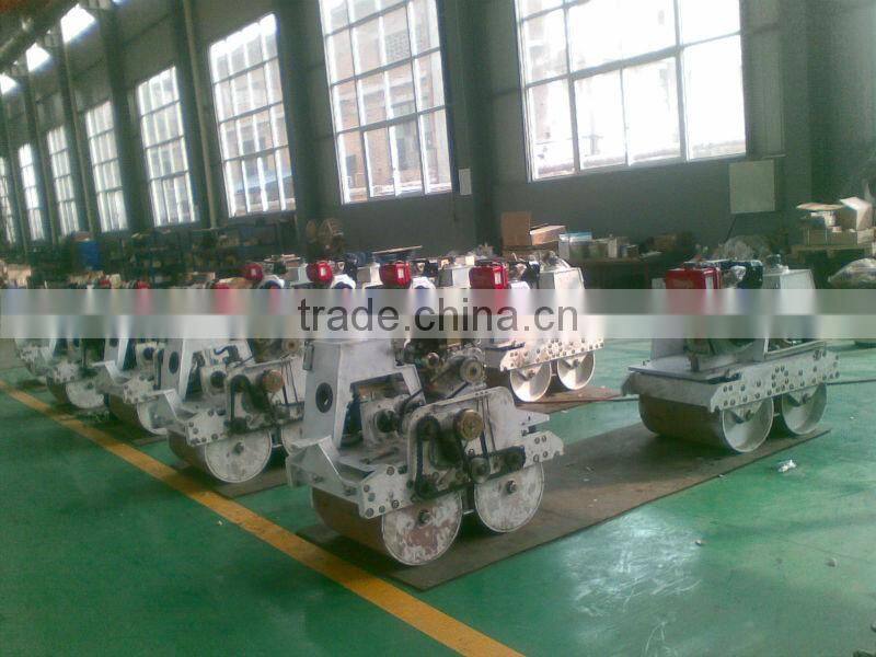 Mini walking road roller, hydraulic walking behind vibratory road roller