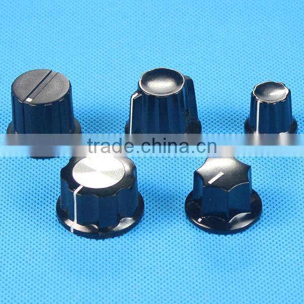 plastic slide potentiometer knob with sharp corner