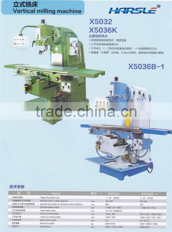 ZXSeries Vertical Drilling Milling Machine