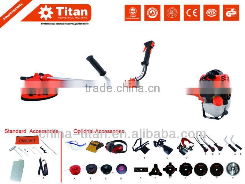 With CE.EMC.GS.EUII certifications 26cc gasoline brush cutter