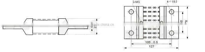 Ammeter shunt FL-2 series,class 0.5, 150-200A