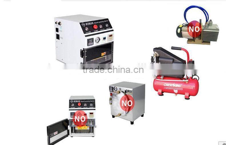 5 In 1 Vacuum OCA Laminating Machine For Broken Mobilephone Lcd Repair Lamination With Air compressor Machine Inside