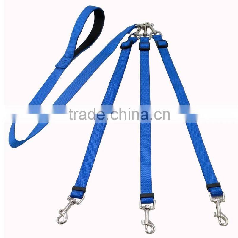 Greenwell 3 in 1 Durable Nylon Dog Leash with Padded Handle Three Way Pets Leash with Coupler, Adjustable and Detachable, Lead