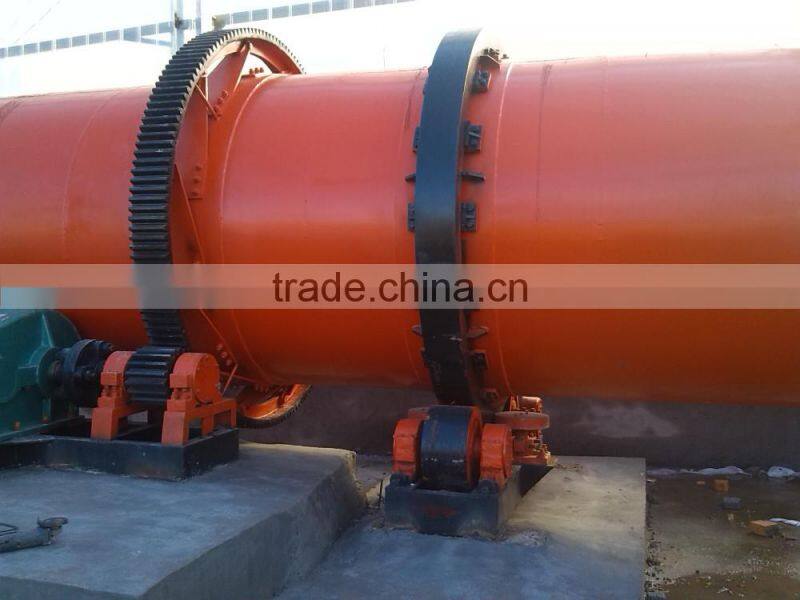Lignite coal rotary drum dryer for drying coal and fly ash