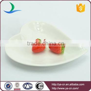 Wholesale ceramic hand made leaf shaped plates